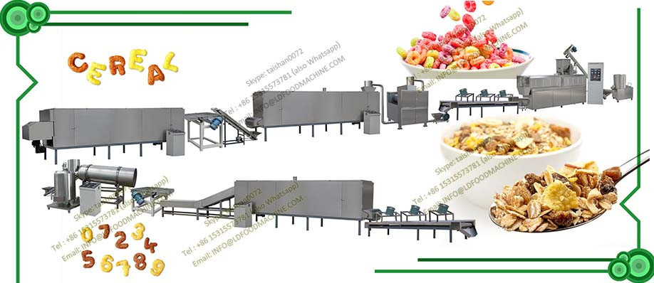 Frosted Nestle/Kelloggs Bulk Oats Cereal Corn Flakes Production line /breakfast cereal machinery